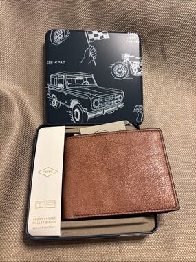 Fossil Leather Bifold Wallet